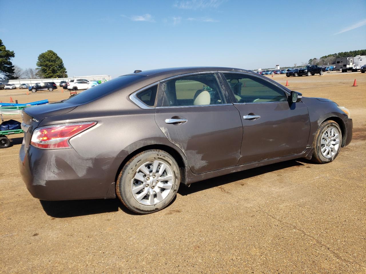 2014 Nissan Altima VIN 1N4AL3AP7EN252417 Copart auction photo, front end / side damage thumbnail 3