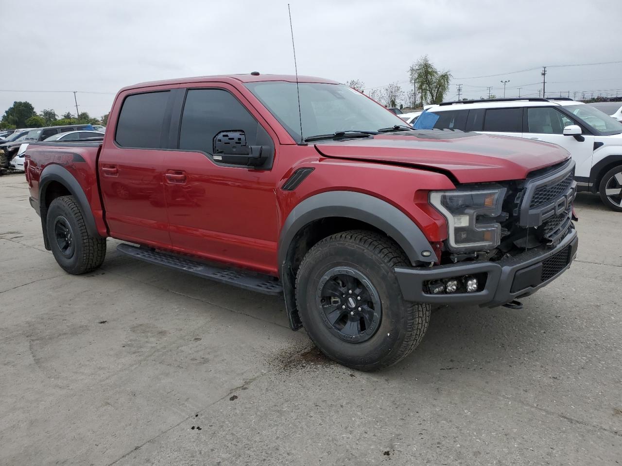 2018 Ford F-150 VIN 1FTFW1RG1JFB45853 Copart auction photo, front end / rear end damage thumbnail 4