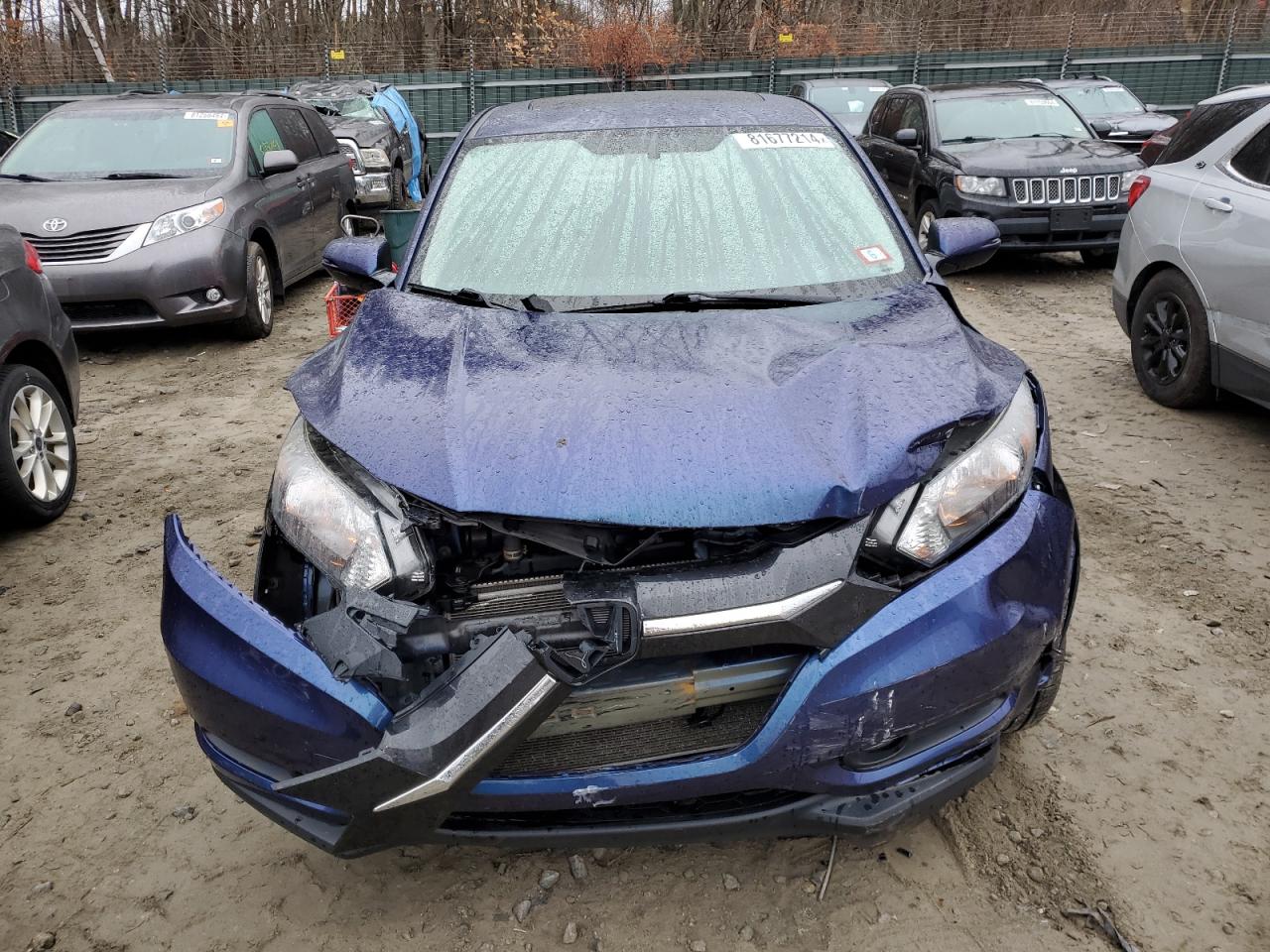 2016 Honda HR-V VIN 3CZRU6H54GM740165 Copart auction photo, front end damage thumbnail 5