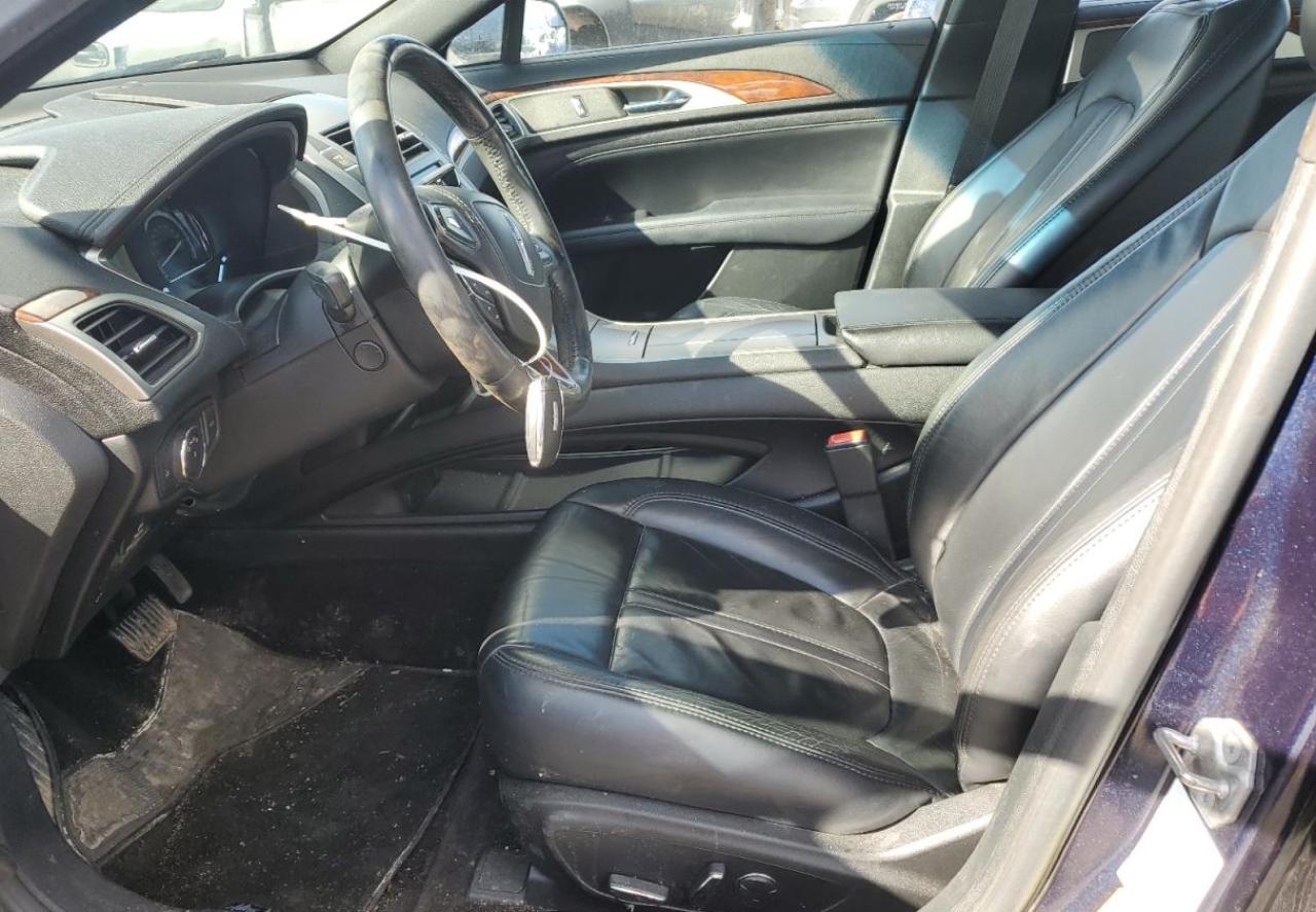 2017 Lincoln MKZ VIN 3LN6L5LUXHR624876 Copart auction photo, side / front end damage thumbnail 7