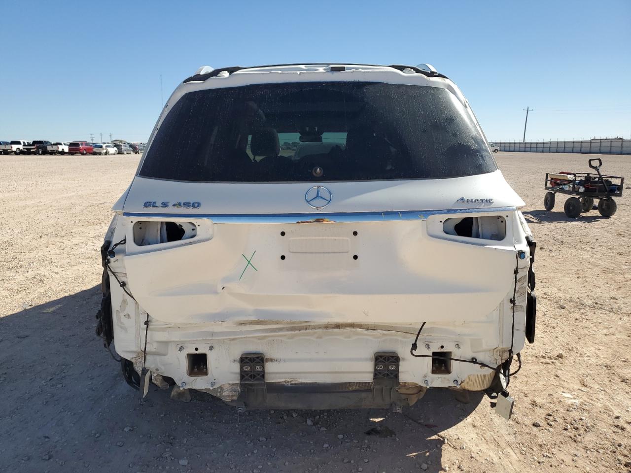 2021 Mercedes-Benz GLS-klasse VIN 4JGFF5KE3MA497393 Copart auction photo, front end / rear end damage thumbnail 6