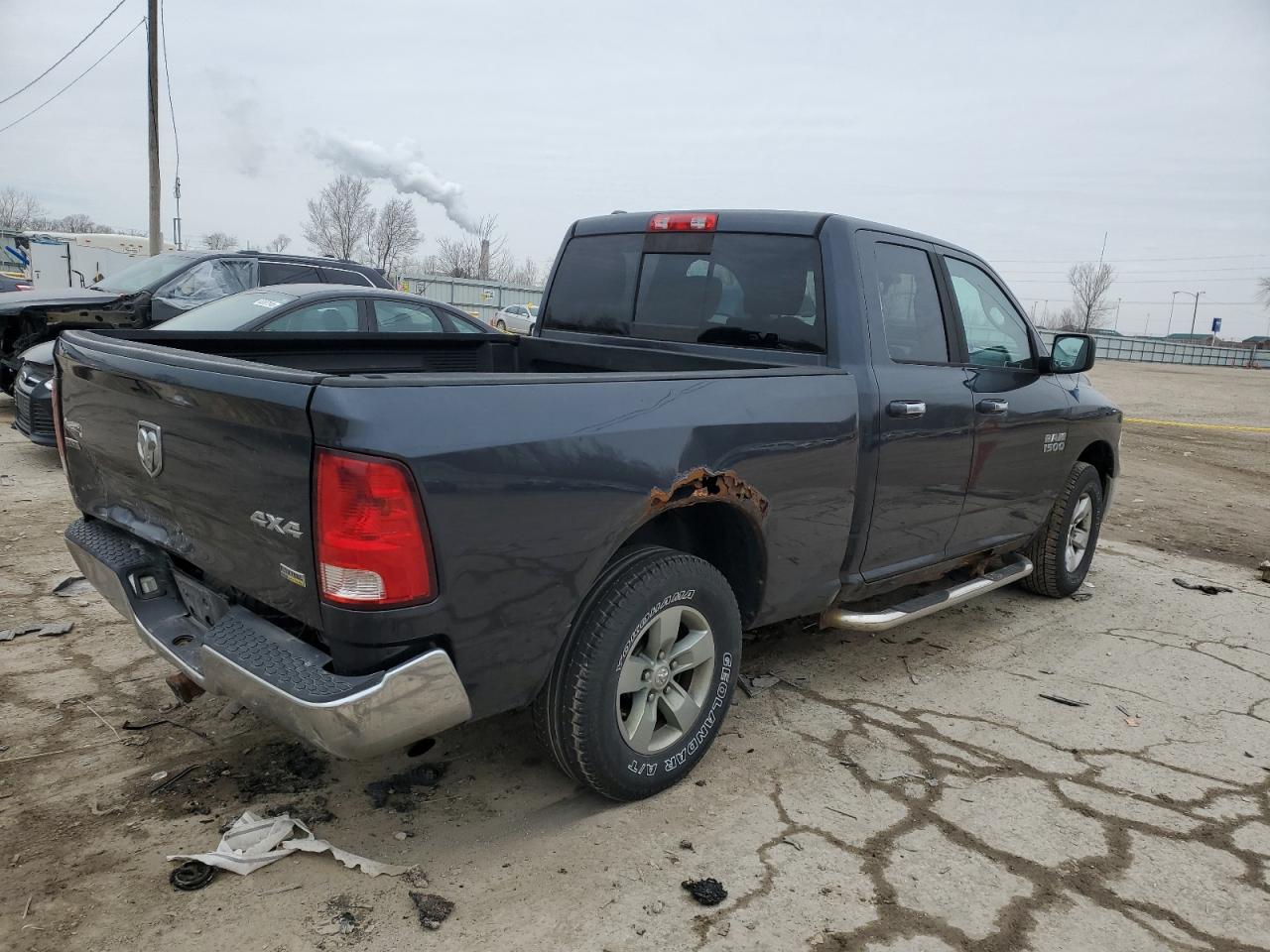 2013 RAM 1500 VIN 1C6RR7GP8DS610190 Copart auction photo, rear end damage thumbnail 3