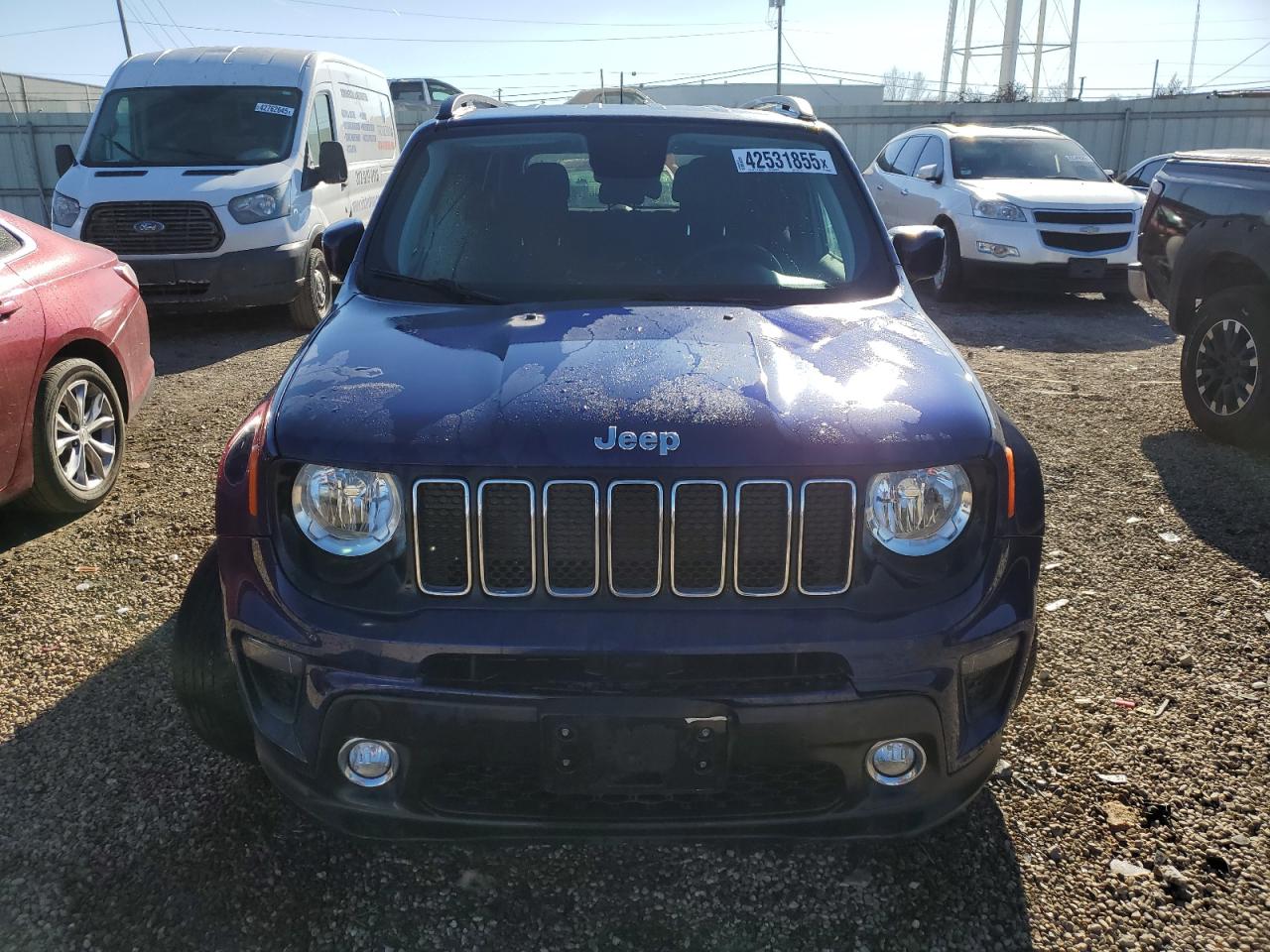 2019 Jeep Renegade VIN ZACNJBBB3KPK41025 Copart auction photo, side / front end damage thumbnail 5