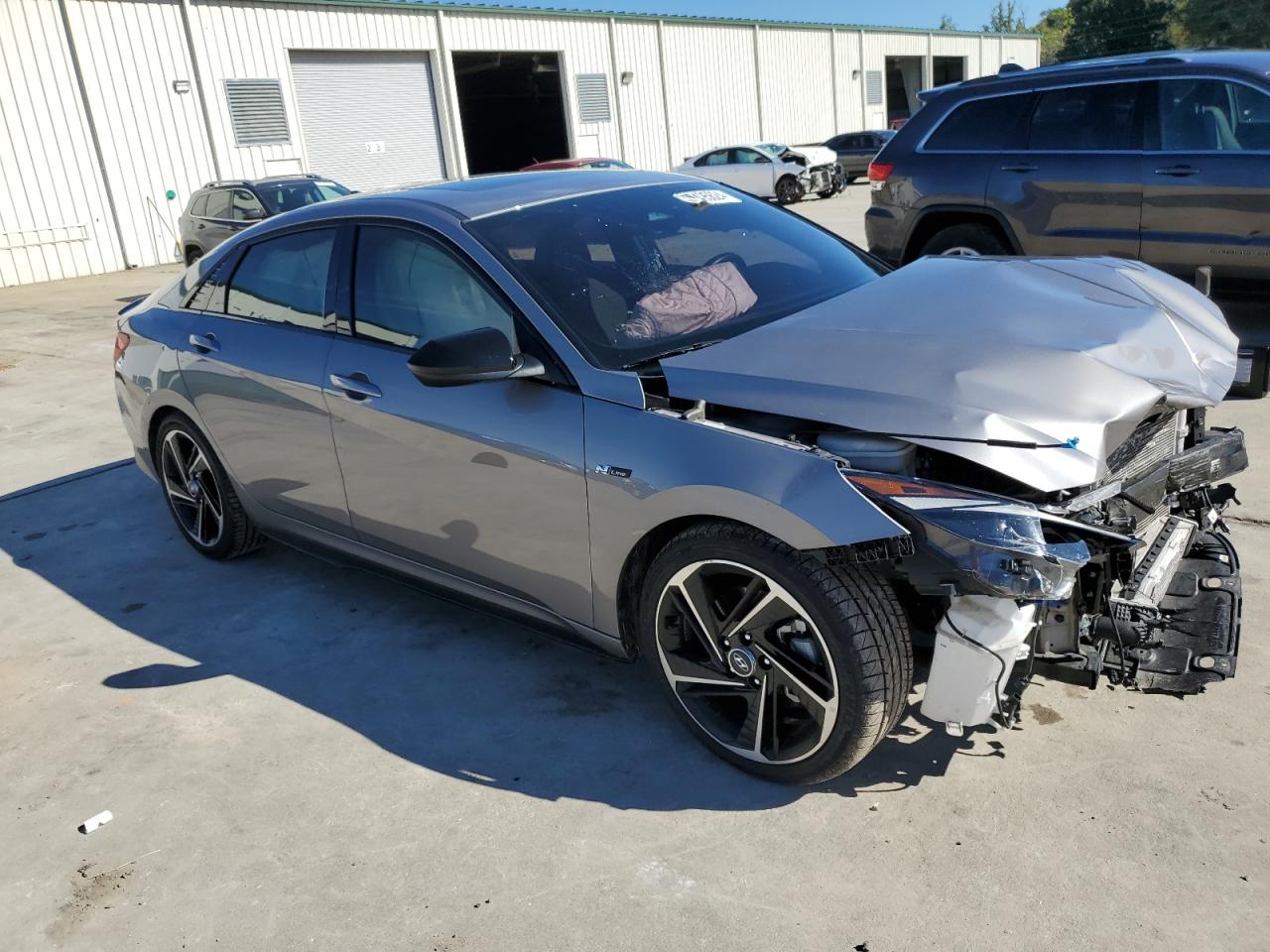 2023 Hyundai Elantra VIN KMHLR4AF0PU490189 Copart auction photo, front end damage thumbnail 4