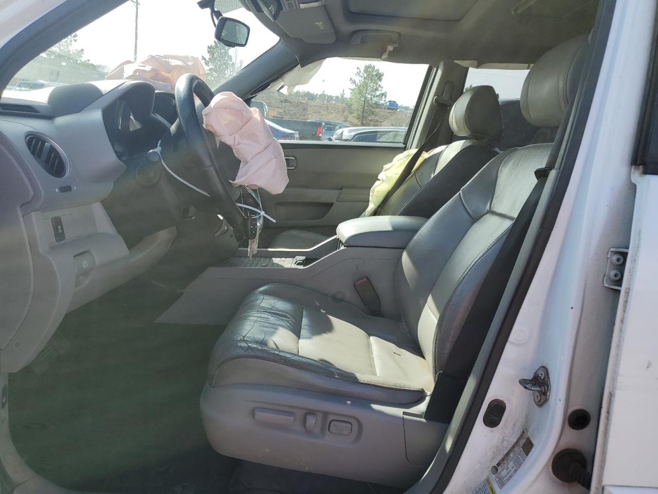 2012 Honda Pilot VIN 5FNYF4H67CB029972 Copart auction photo, front end / side damage thumbnail 7