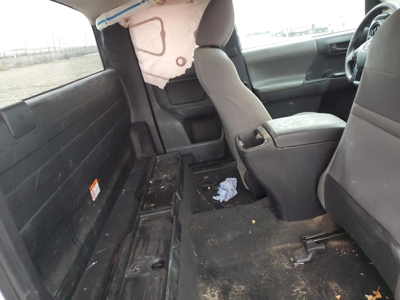2022 Toyota Tacoma VIN 3TYSX5ENXNT017211 Copart auction photo, rollover damage thumbnail 10