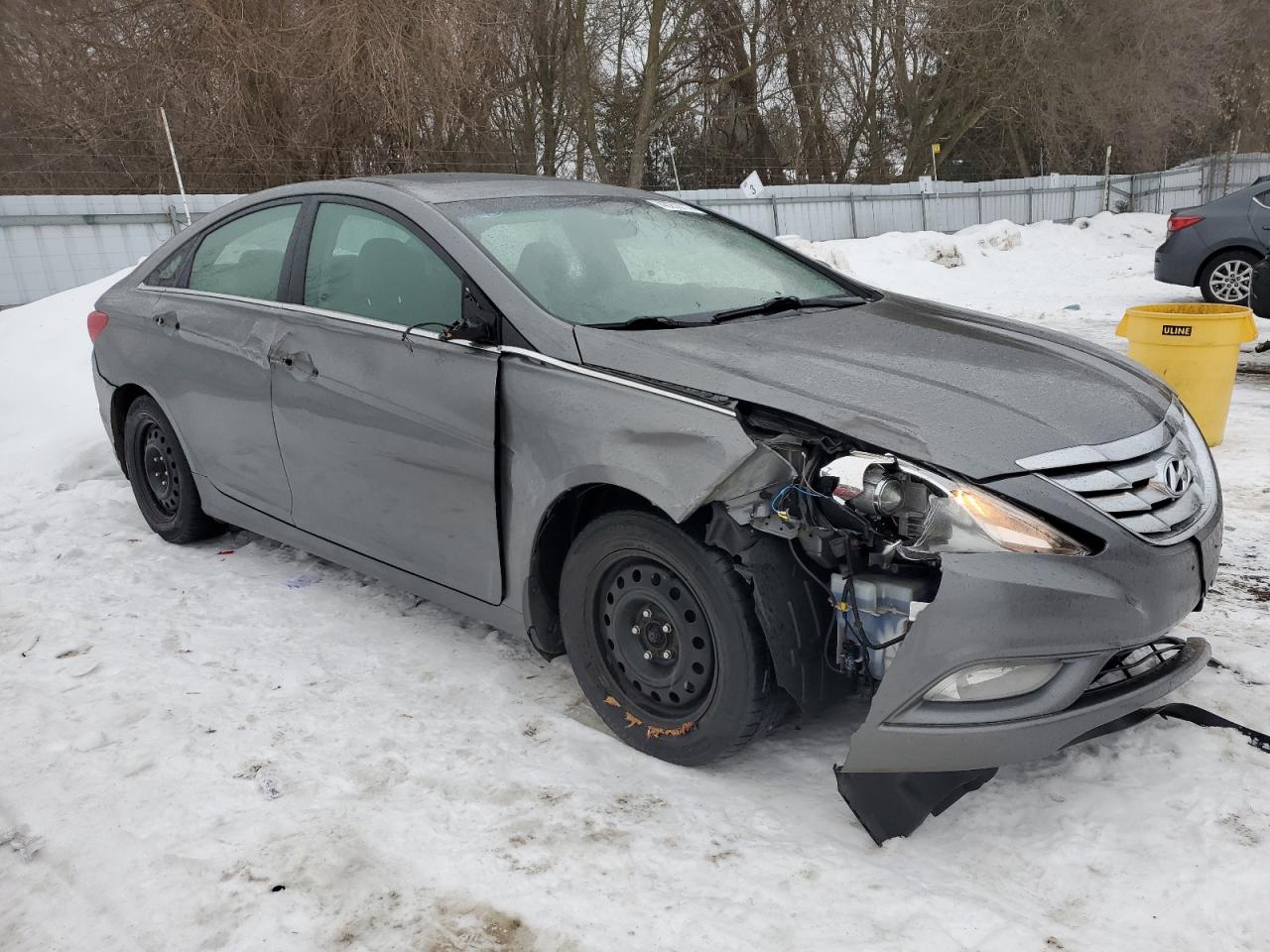 2013 Hyundai Sonata VIN 5NPEB4AC9DH772828 Copart auction photo, front end / side damage thumbnail 4