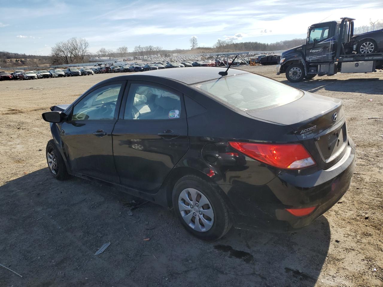 2017 Hyundai Accent VIN KMHCT4AE4HU347546 Copart auction photo, front end damage thumbnail 2
