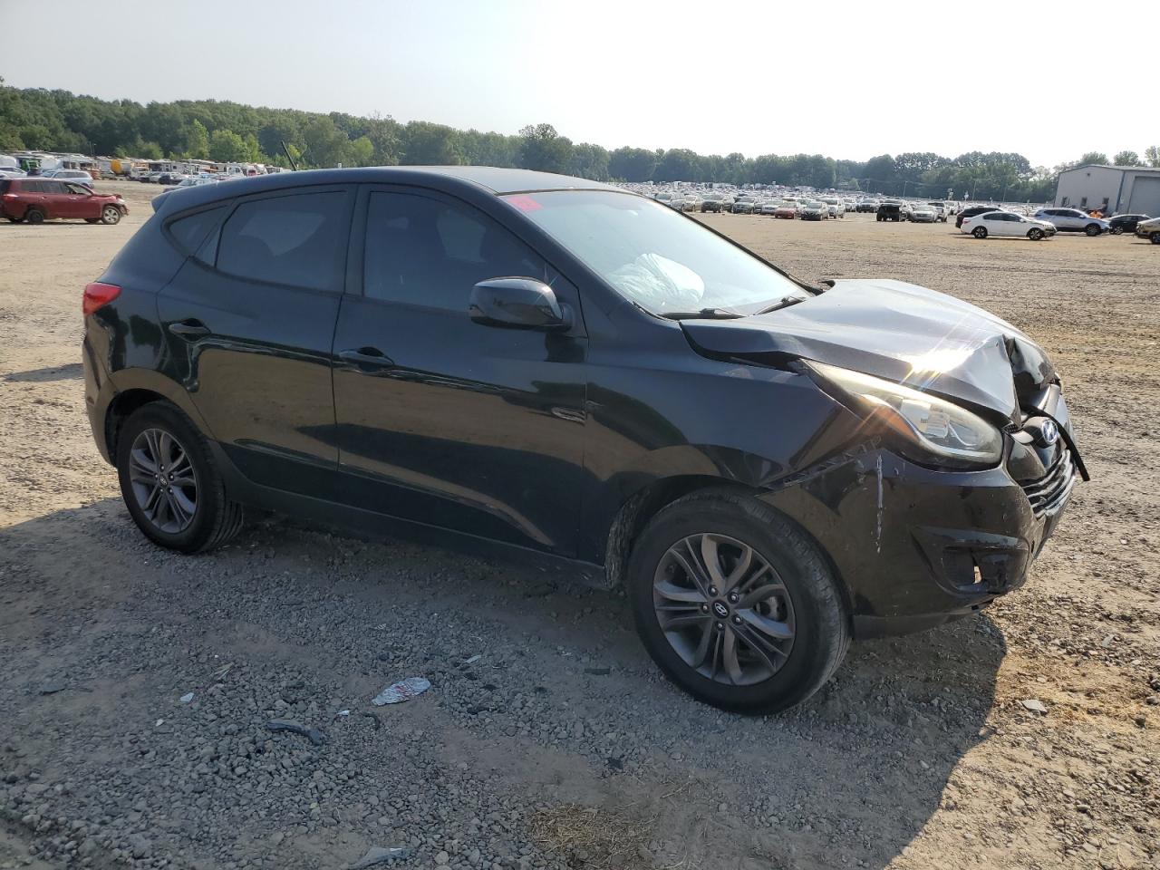 2014 Hyundai Tucson VIN KM8JT3AF7EU830776 Copart auction photo, front end / minor dent/scratches damage thumbnail 4