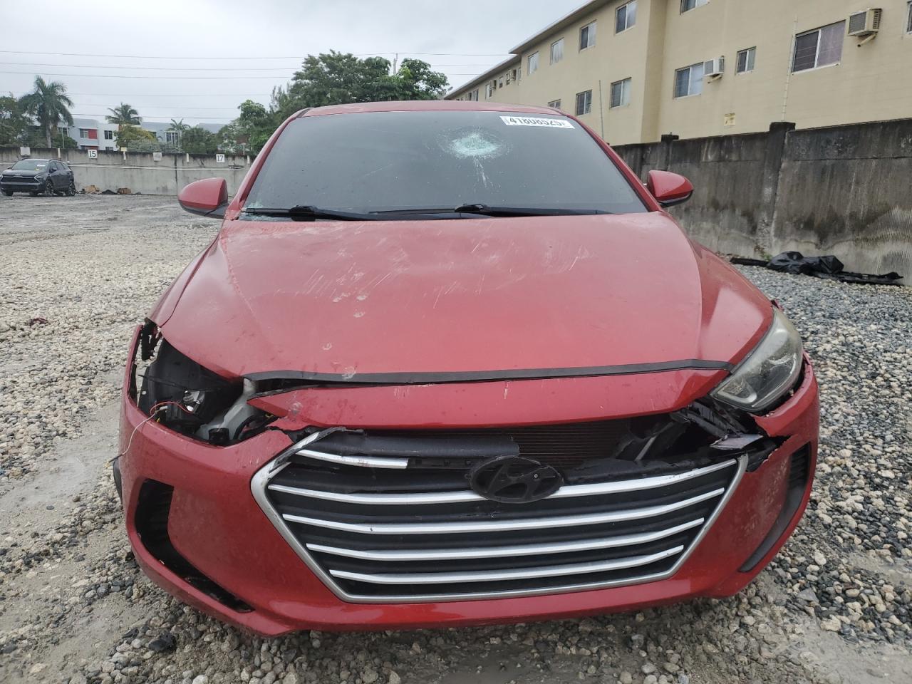 2017 Hyundai Elantra VIN 5NPD84LF0HH136273 Copart auction photo, side / front end damage thumbnail 5