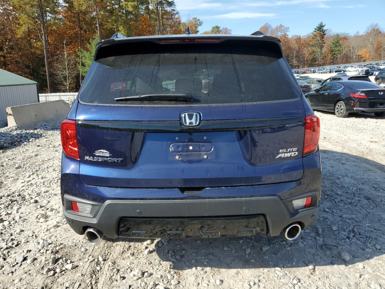 2022 Honda Passport VIN 5FNYF8H02NB013166 Copart auction photo, front end / undercarriage damage thumbnail 6