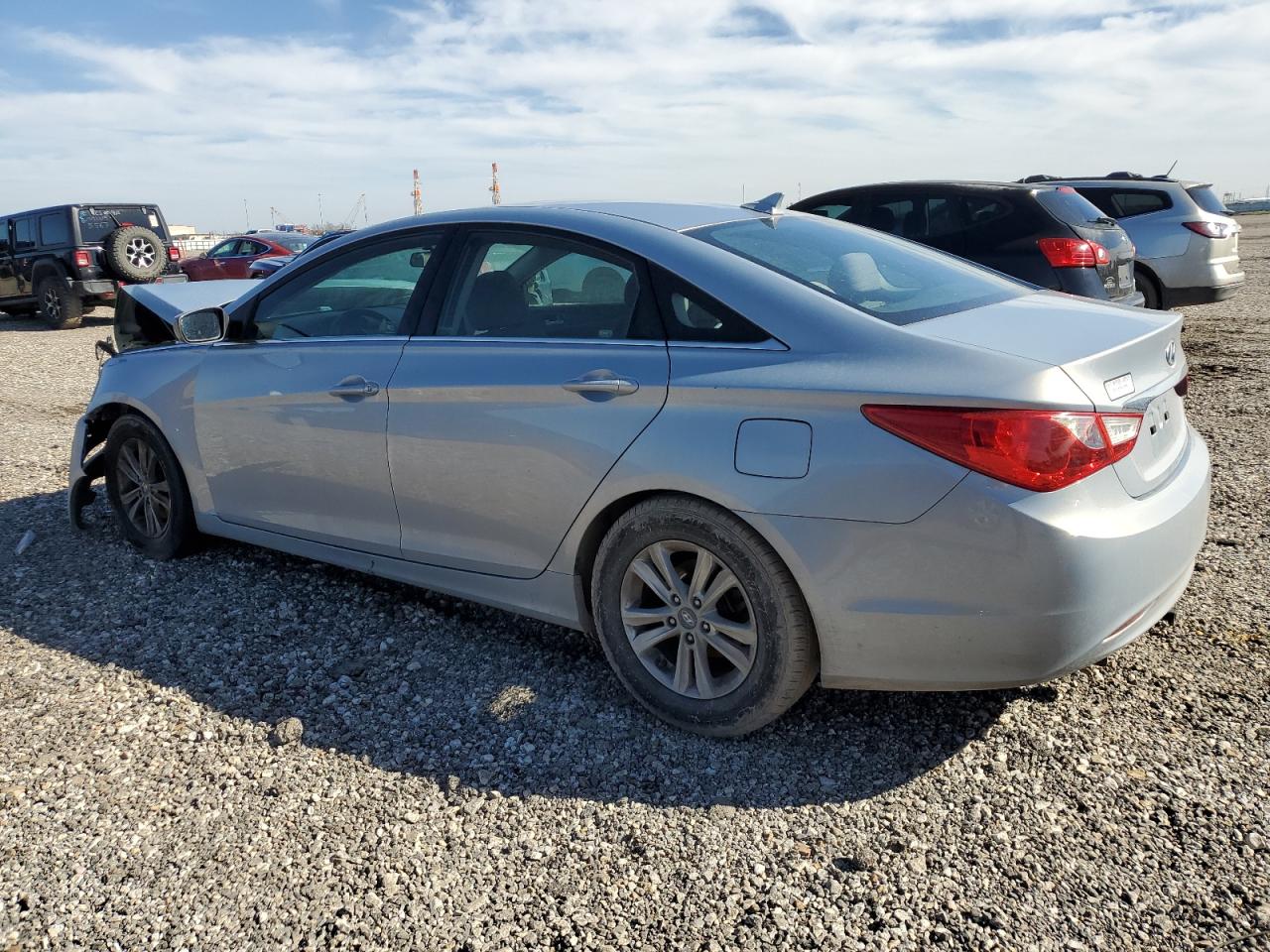 2011 Hyundai Sonata VIN 5NPEB4AC6BH181398 Copart auction photo, front end / side damage thumbnail 2