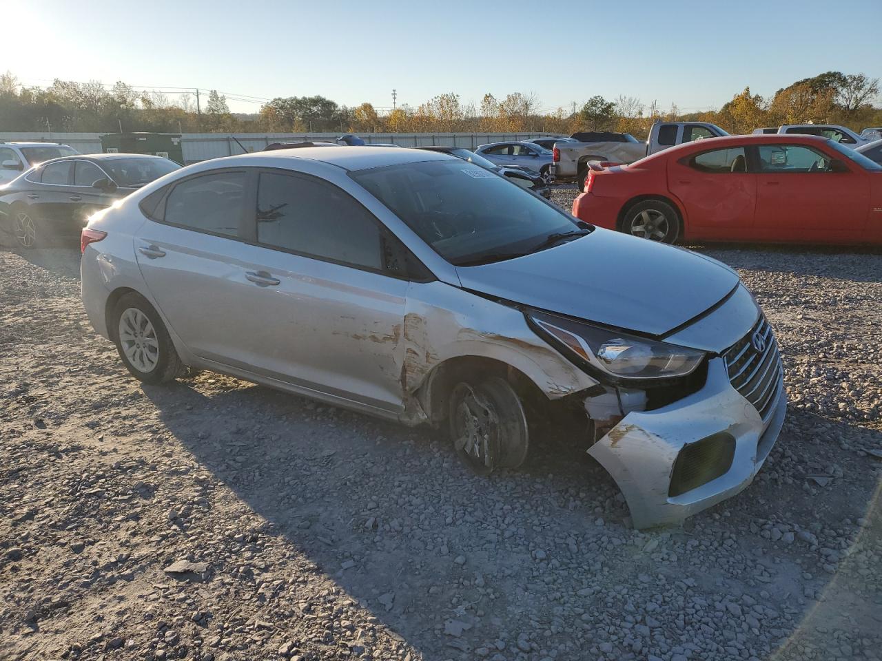 2022 Hyundai Accent VIN 3KPC24A69NE179400 Copart auction photo, front end damage thumbnail 4