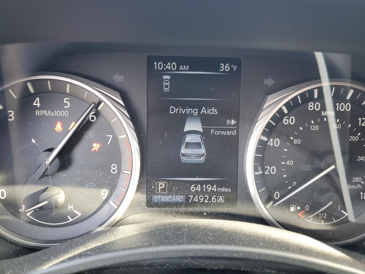 2019 Infiniti Q50 VIN JN1EV7AP4KM543541 Copart auction photo, rear end damage thumbnail 9