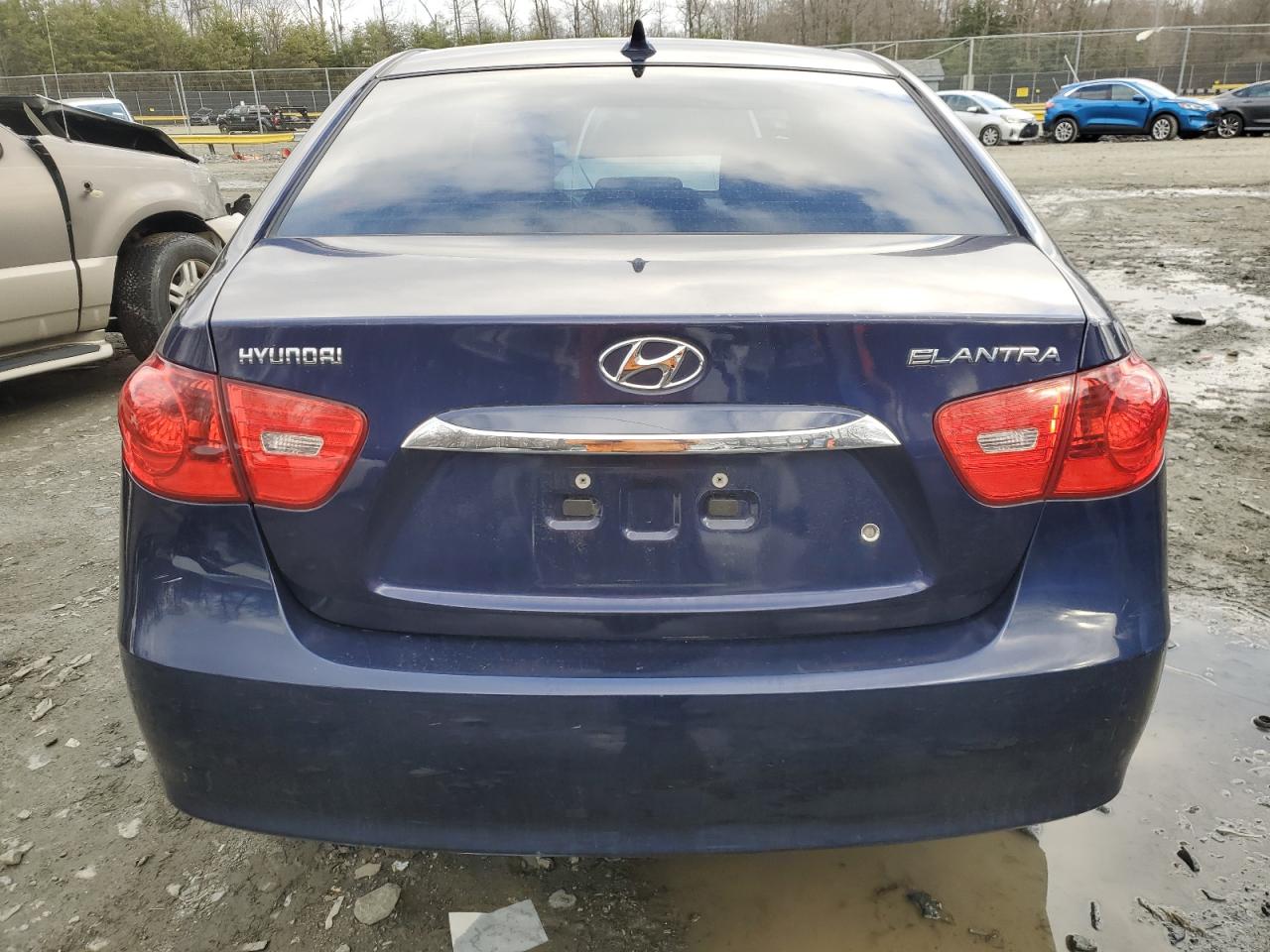 2010 Hyundai Elantra VIN KMHDU4AD1AU016065 Copart auction photo, front end / side damage thumbnail 6