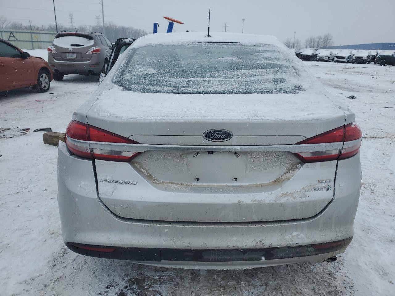 2017 Ford Fusion VIN 3FA6P0LU7HR386762 Copart auction photo, side damage thumbnail 6