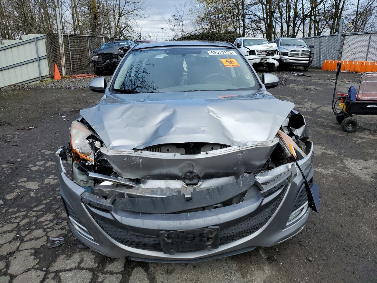 2010 Mazda 3 VIN JM1BL1H63A1313134 Copart auction photo, front end damage thumbnail 5