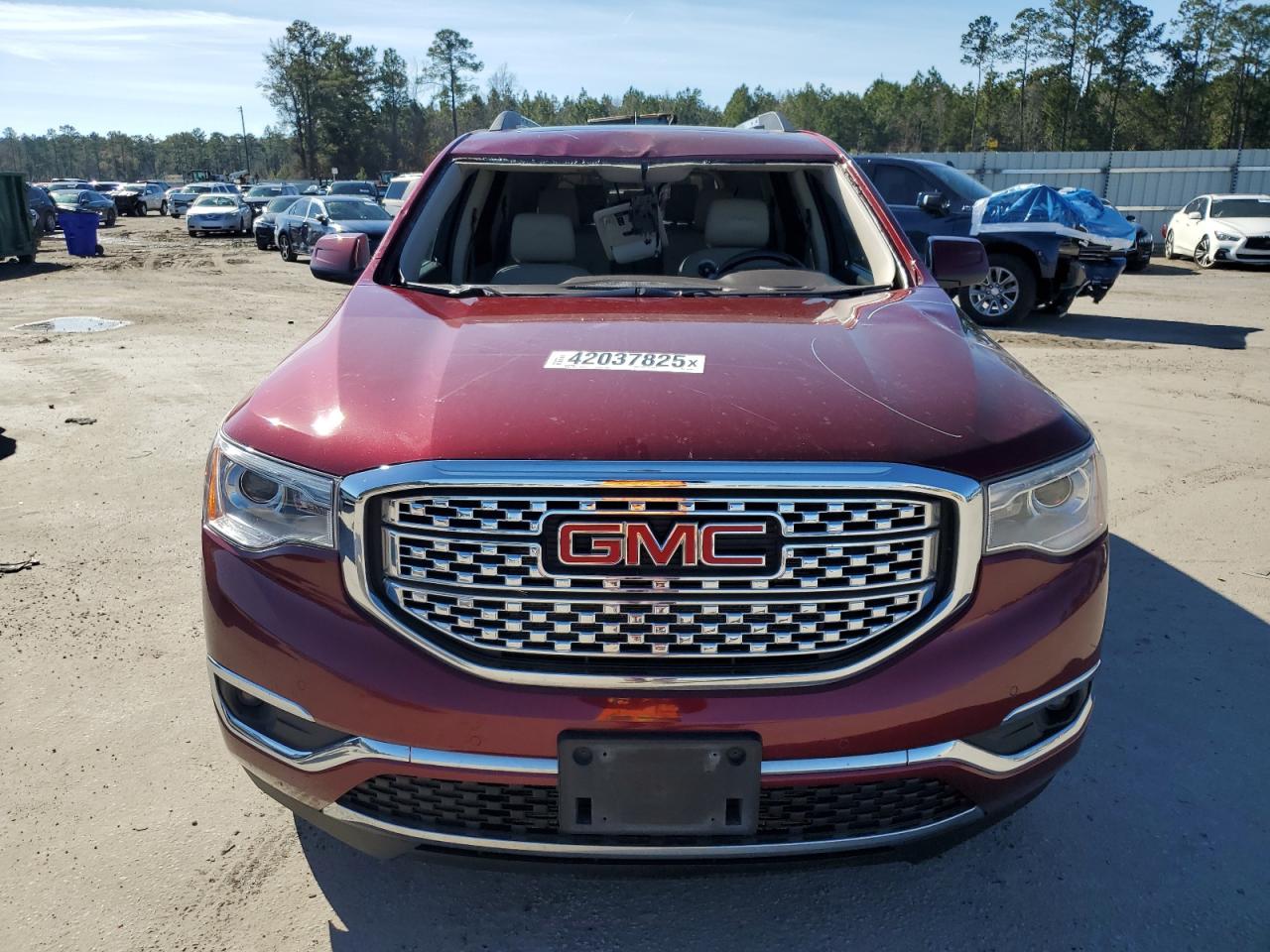 2018 GMC Acadia VIN 1GKKNXLSXJZ197387 Copart auction photo, front end / top/roof damage thumbnail 5