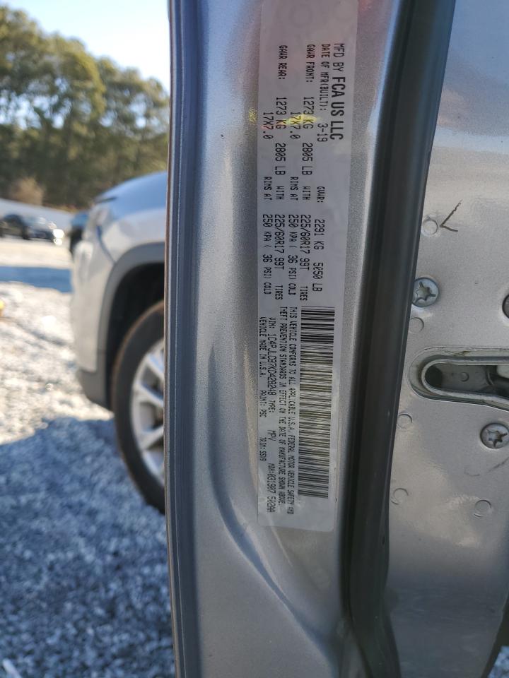 2019 Jeep Grand Cherokee VIN 1C4PJLCB7KD428248 Copart auction photo, front end damage thumbnail 15