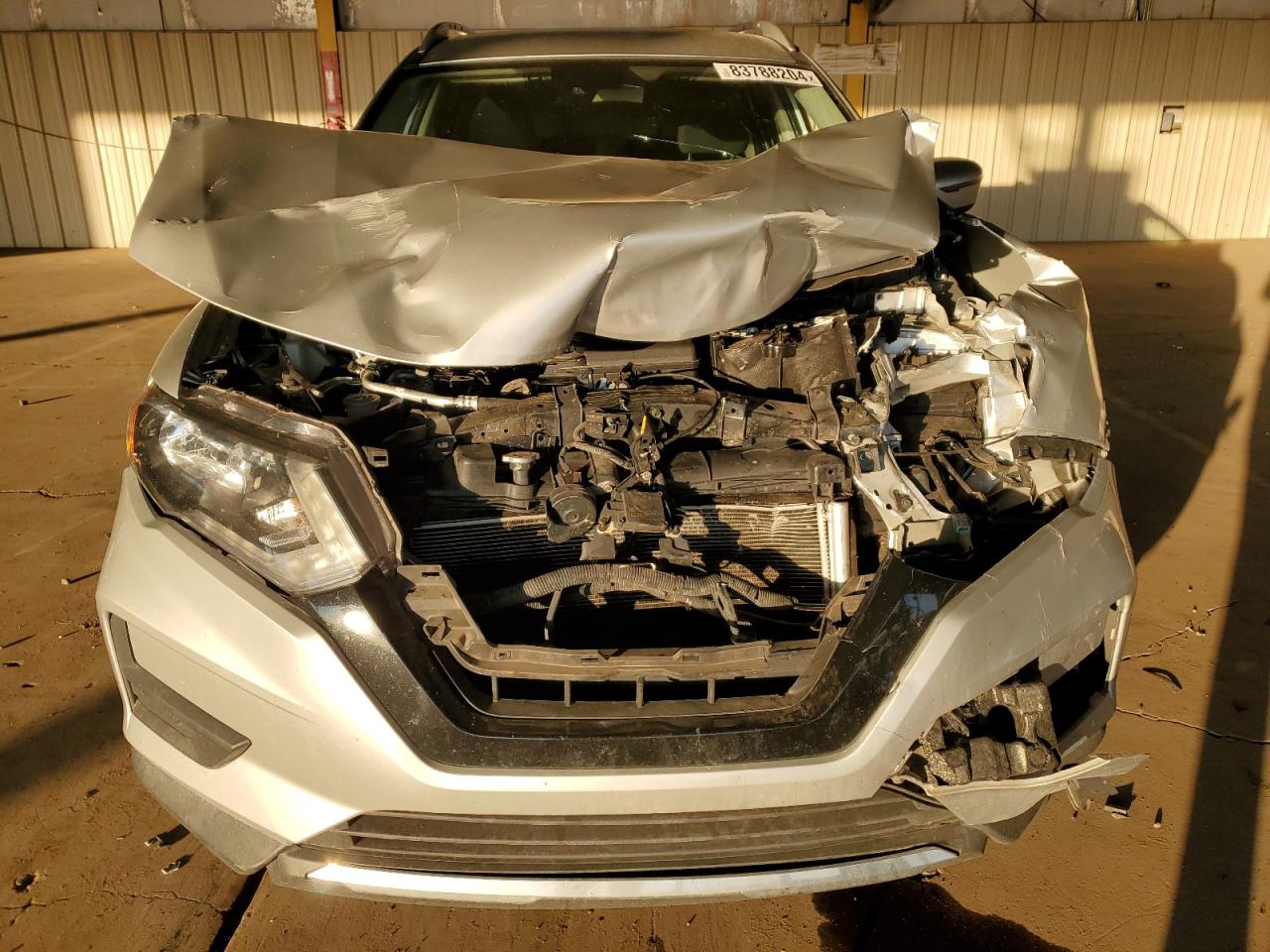 2020 Nissan Rogue VIN KNMAT2MV9LP500389 Copart auction photo, undercarriage / front end damage thumbnail 5