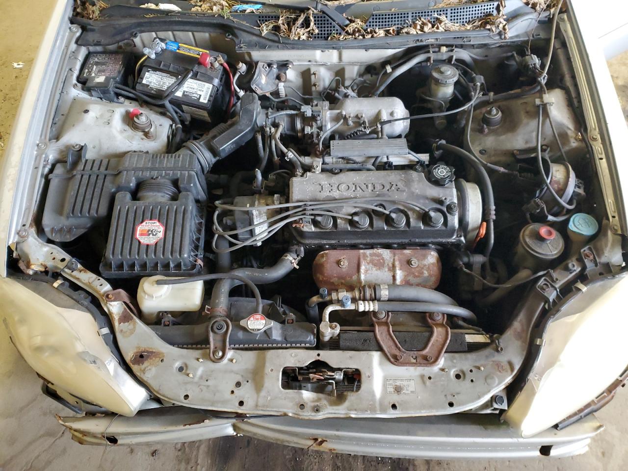 2000 Honda Civic VIN 1HGEJ8244YL100616 Copart auction photo, front end / side damage thumbnail 11