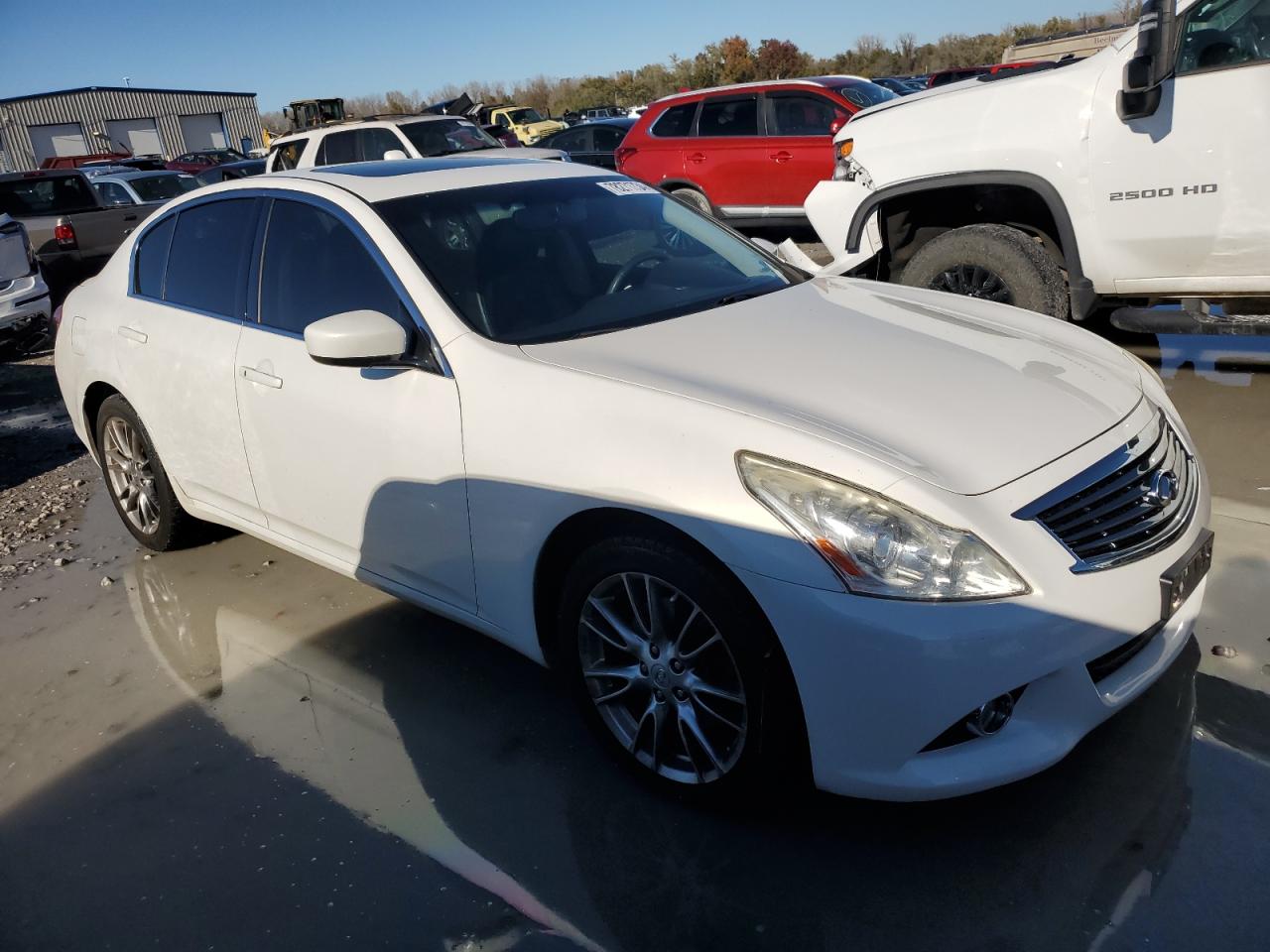 2012 Infiniti G VIN JN1CV6AR2CM677646 Copart auction photo, all over damage thumbnail 4