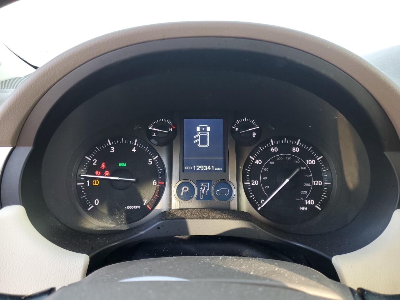 2014 Lexus GX VIN JTJBM7FXXE5067044 Copart auction photo, front end / rear end damage thumbnail 9
