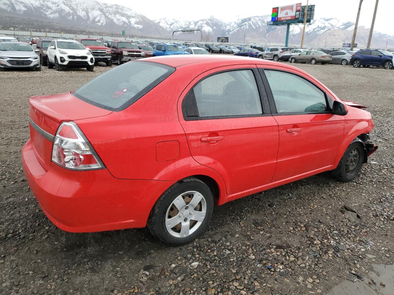 2011 Chevrolet Aveo VIN KL1TD5DE0BB113093 Copart auction photo, front end / rear end damage thumbnail 3