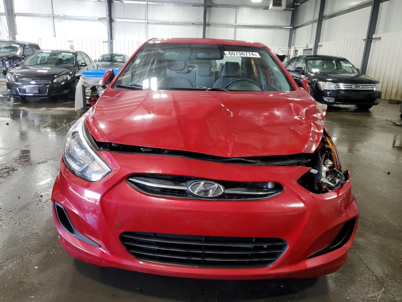 2016 Hyundai Accent VIN KMHCT4AE4GU089608 Copart auction photo, front end damage thumbnail 5