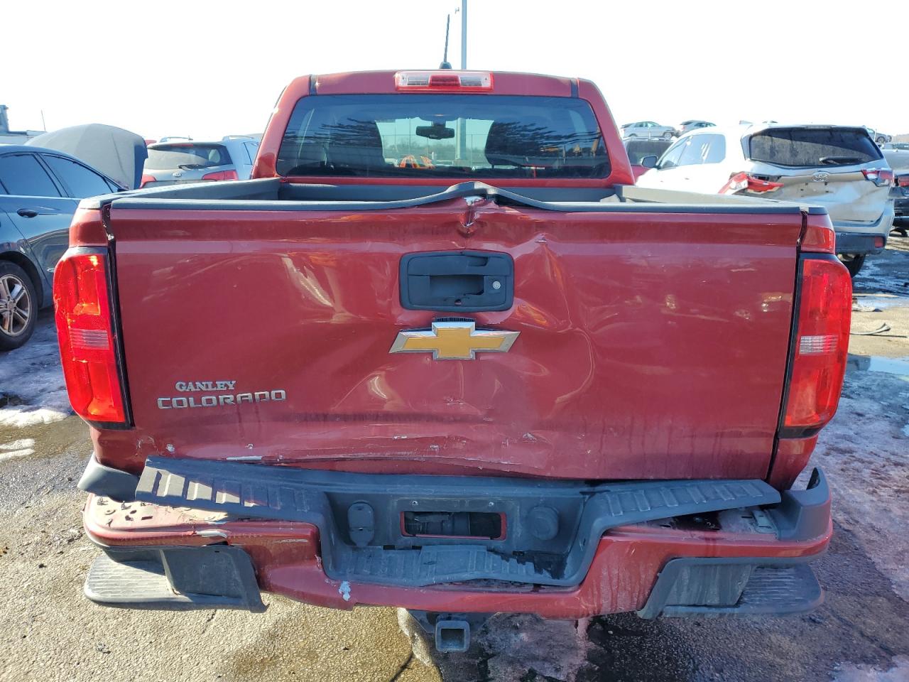 2016 Chevrolet Colorado VIN 1GCGSBEA8G1372549 Copart auction photo, front end / rear end damage thumbnail 6