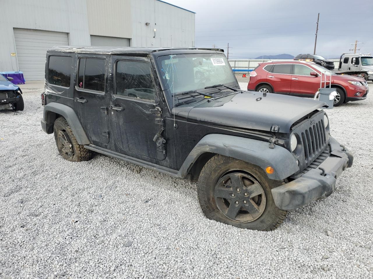 2016 Jeep Wrangler VIN 1C4BJWDG4GL115323 Copart auction photo, rollover damage thumbnail 4