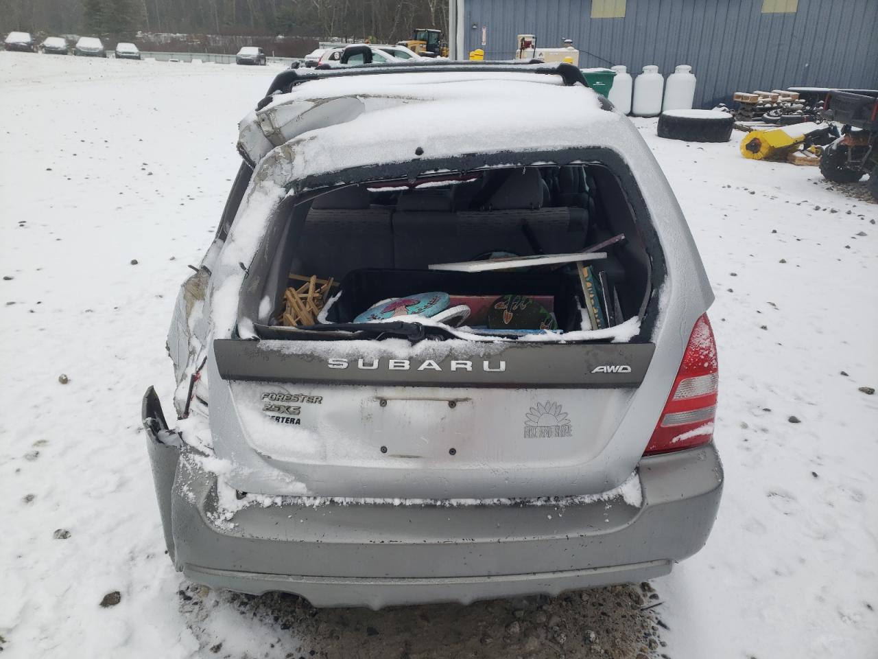 2004 Subaru Forester VIN JF1SG65694H767332 Copart auction photo, rear end / side damage thumbnail 6