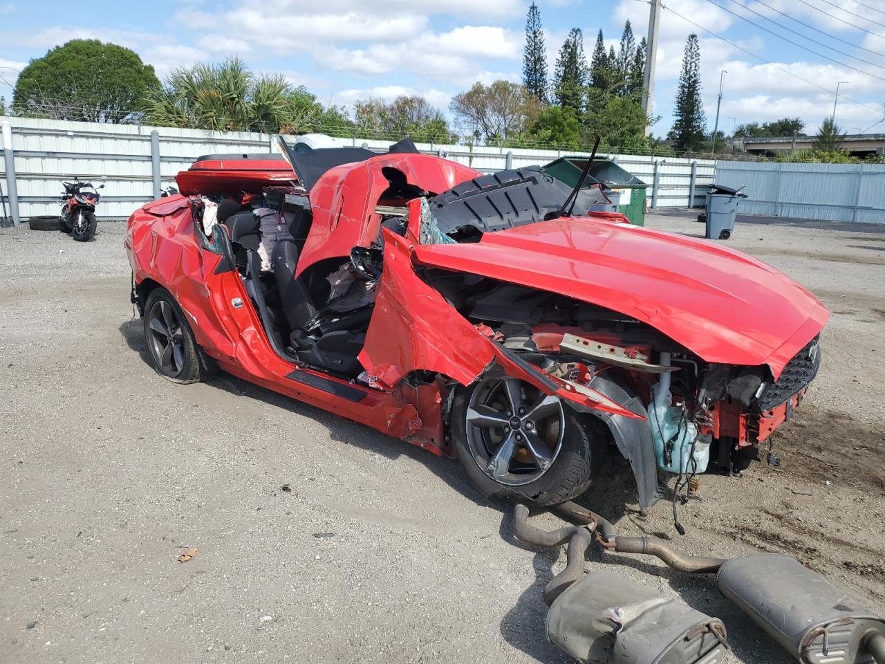 2016 Ford Mustang VIN 1FA6P8TH1G5243549 Copart auction photo, all over / rollover damage thumbnail 4