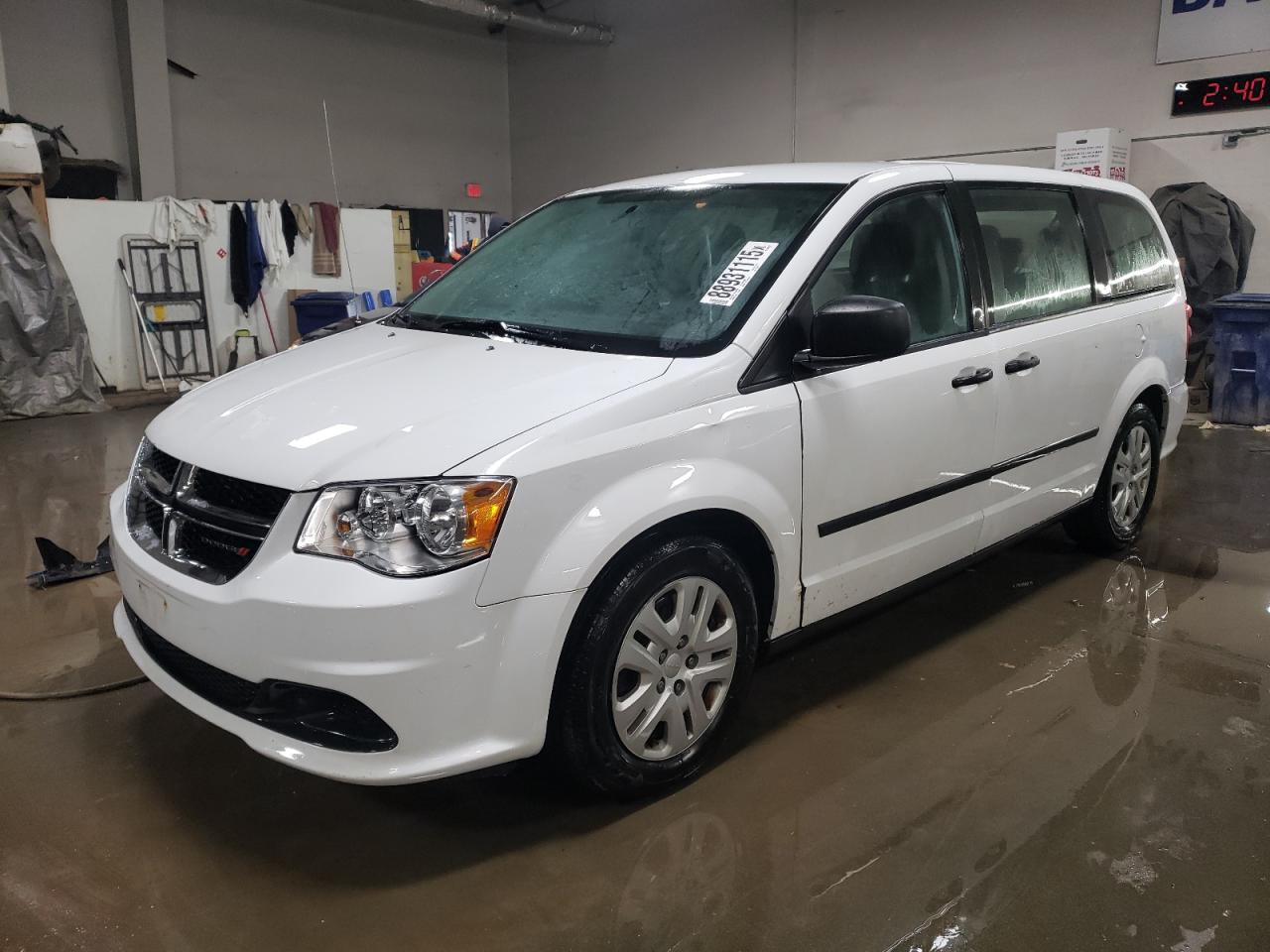 2016 Dodge Caravan VIN 2C4RDGBG7GR117444