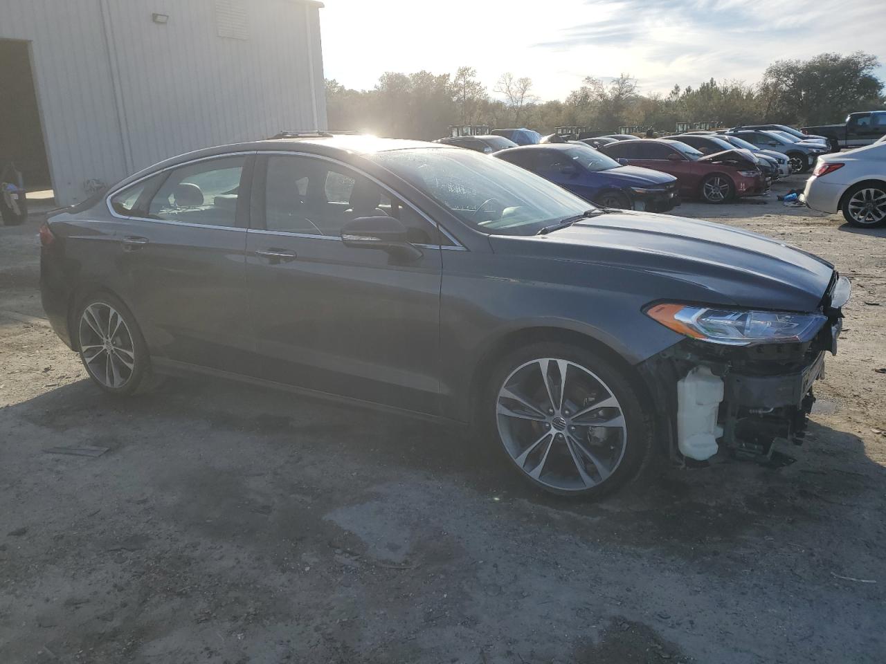 2020 Ford Fusion VIN 3FA6P0K96LR152344 Copart auction photo, front end damage thumbnail 4