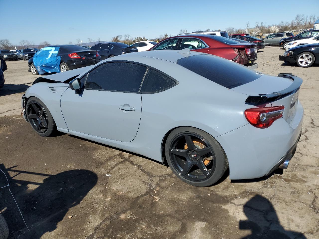 2018 Toyota GT86 VIN JF1ZNAE12J8700353 Copart auction photo, front end / side damage thumbnail 2