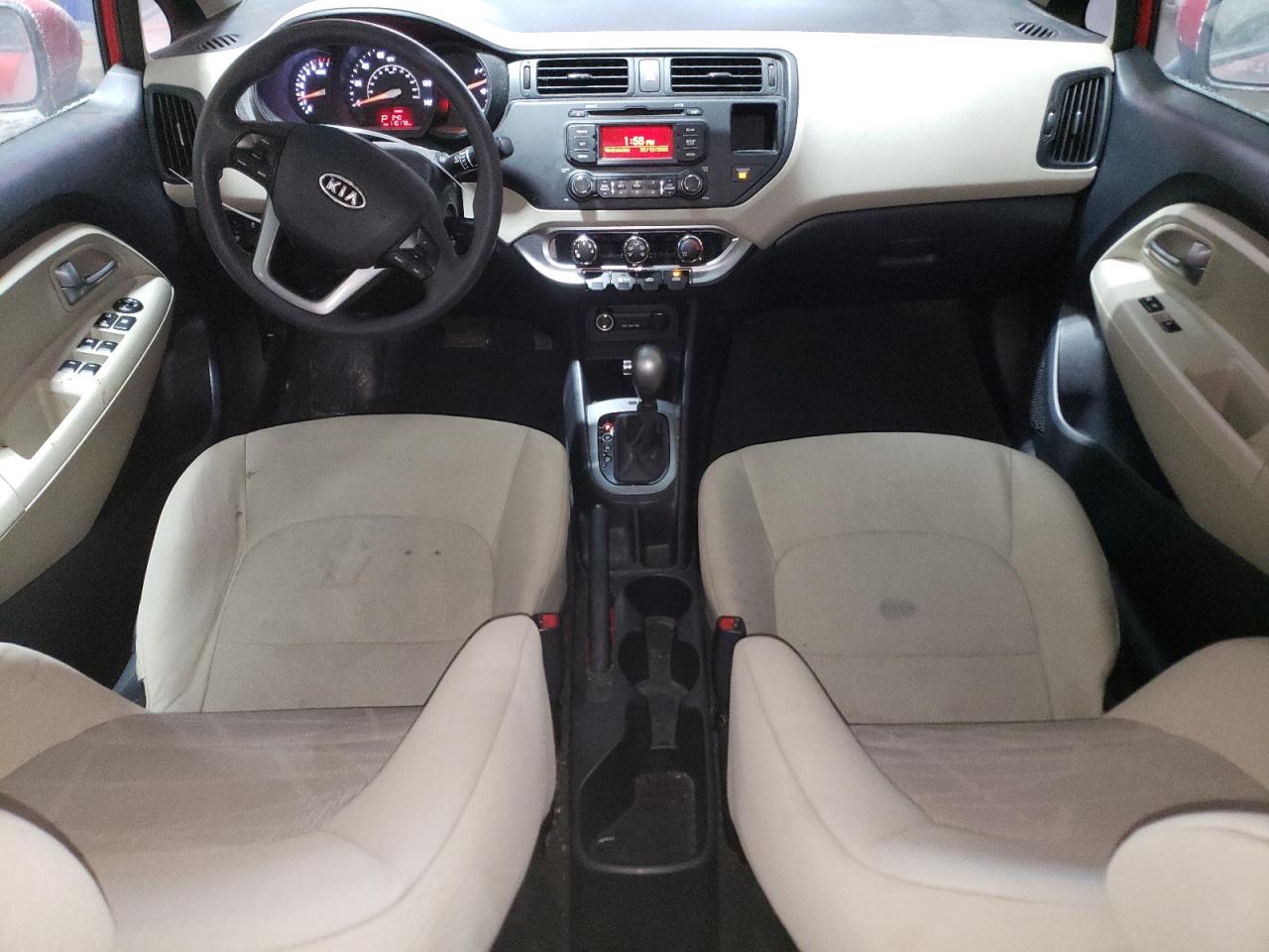 2013 KIA Rio VIN KNADM5A30D6117394 Copart auction photo, rear end damage thumbnail 8