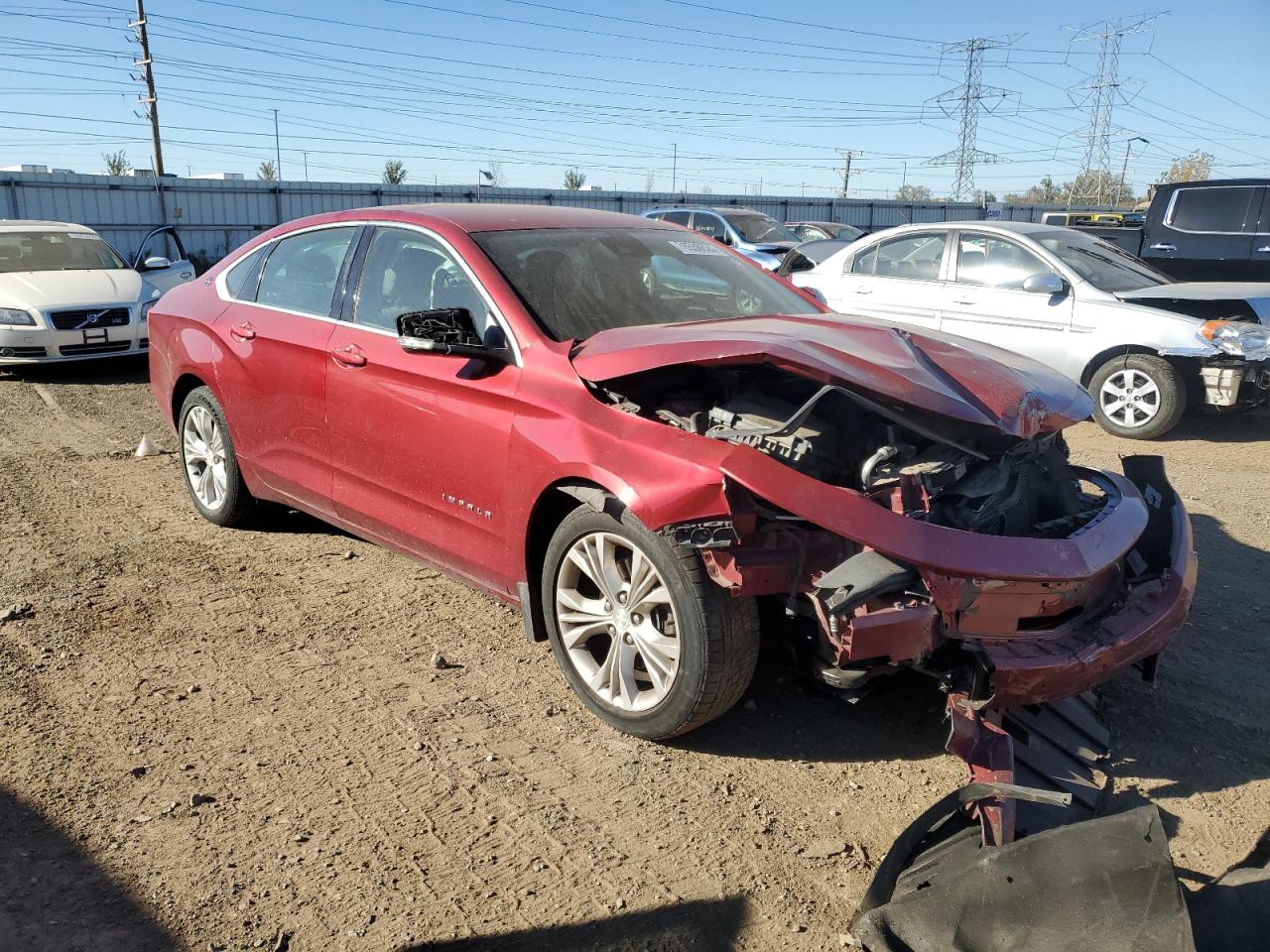 2015 Chevrolet Impala VIN 1G1115SL1FU105341 Copart auction photo, front end damage thumbnail 4