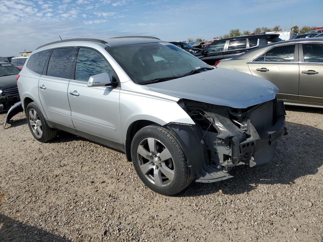 2012 Chevrolet Traverse VIN 1GNKRGED8CJ377538 Copart auction photo, front end damage thumbnail 4