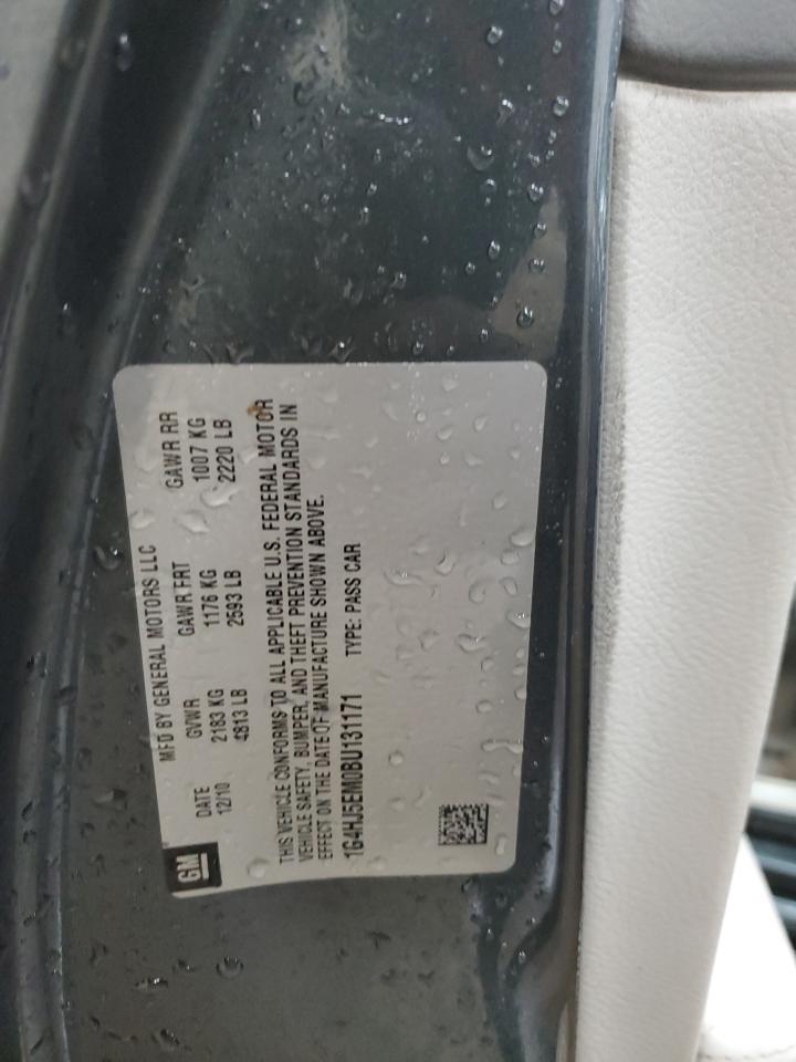 2011 Buick Lucerne VIN 1G4HJ5EM0BU131171 Copart auction photo, front end / minor dent/scratches damage thumbnail 12