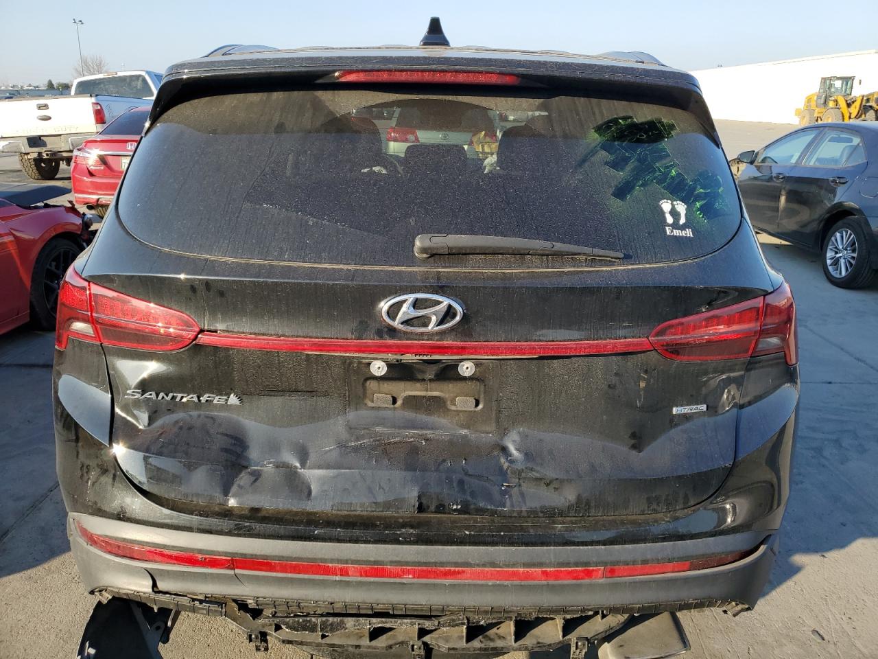 2022 Hyundai Santa Fe VIN 5NMS1DAJ7NH436906 Copart auction photo, rear end / front end damage thumbnail 6