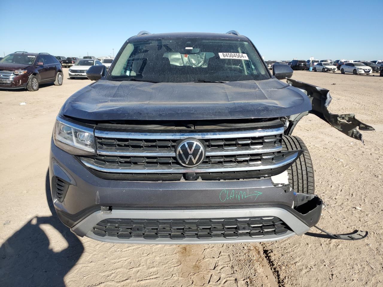 2021 Volkswagen Atlas VIN 1V2TR2CA9MC561481 Copart auction photo, front end / minor dent/scratches damage thumbnail 5