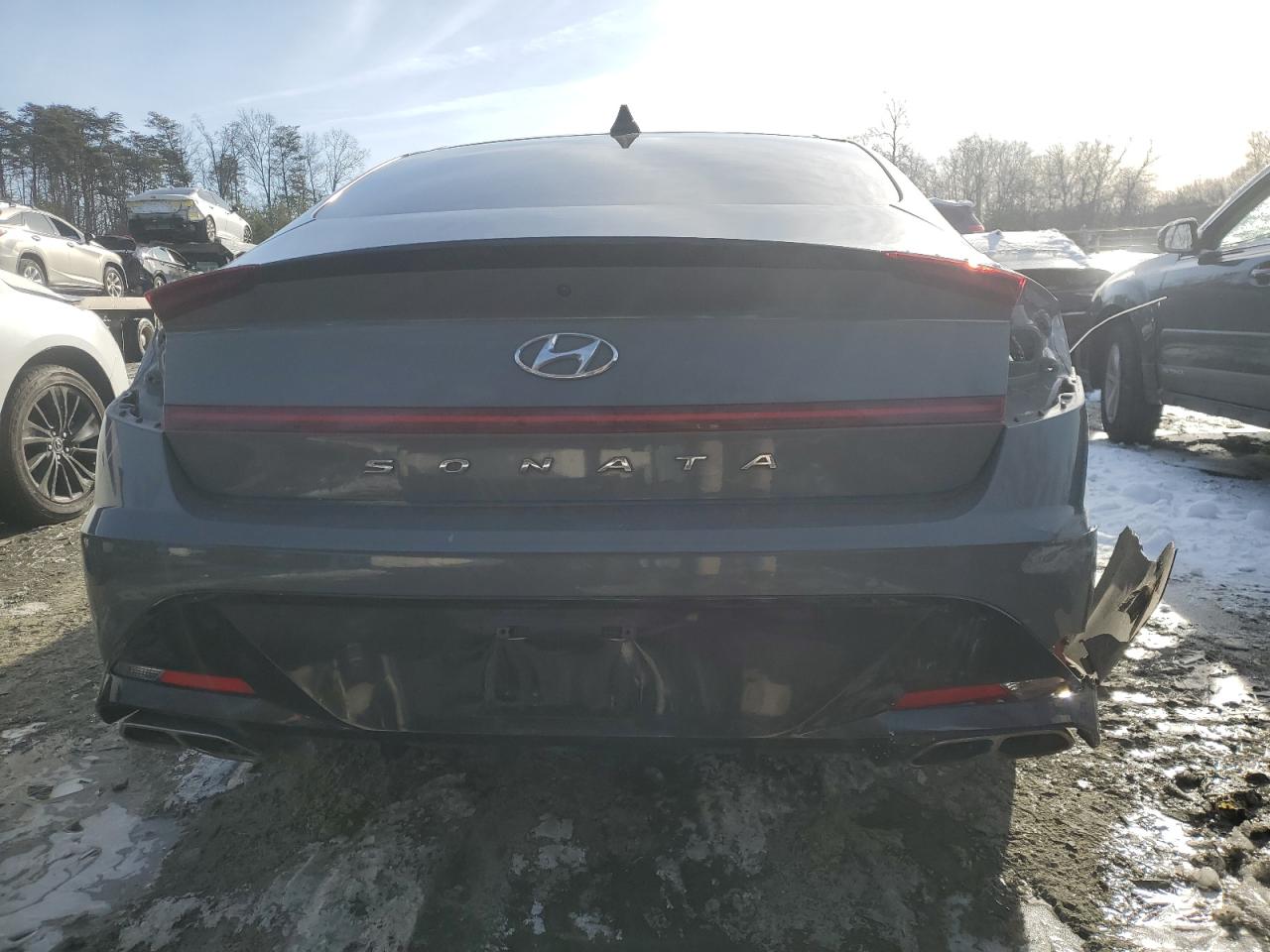2021 Hyundai Sonata VIN 5NPEK4JC5MH106856 Copart auction photo, all over damage thumbnail 6
