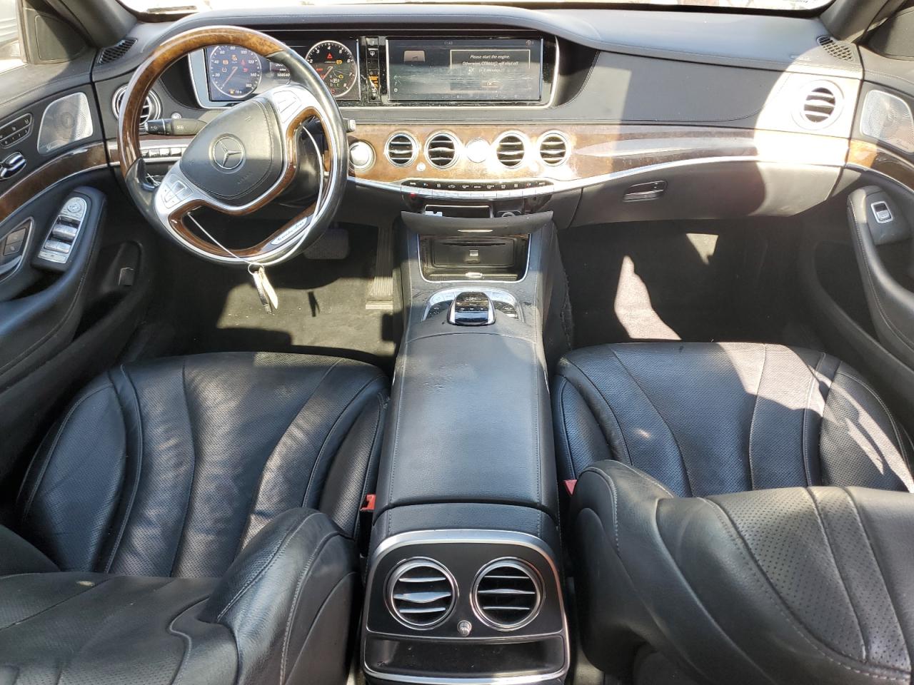 2015 Mercedes-Benz S-klasse VIN WDDUG8FBXFA135676 Copart auction photo, burn - engine / front end damage thumbnail 8