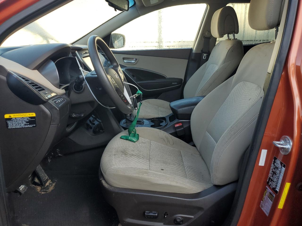 2017 Hyundai Santa Fe VIN 5XYZU3LB6HG417266 Copart auction photo, burn - engine / minor dent/scratches damage thumbnail 7