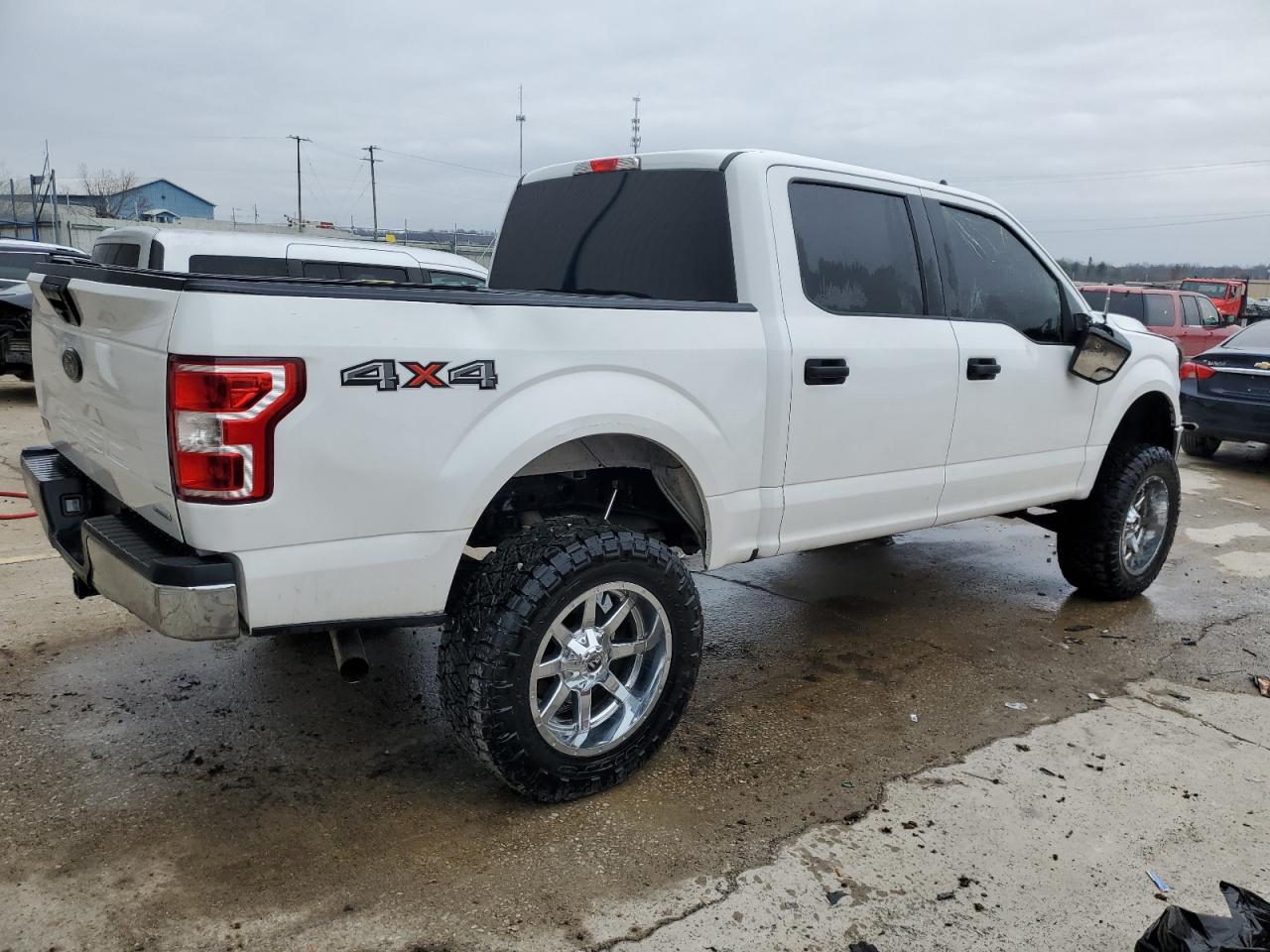 2020 Ford F-150 VIN 1FTEW1E45LFB21761 Copart auction photo, rear end / side damage thumbnail 3