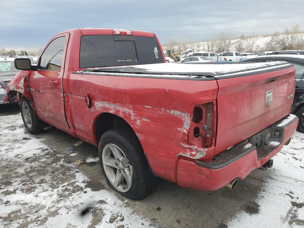 2012 Dodge RAM VIN 3C6JD7CT0CG103210 Copart auction photo, front end / side damage thumbnail 2