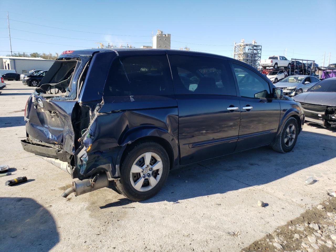 2007 Nissan Quest VIN 5N1BV28U17N120752 Copart auction photo, rear end damage thumbnail 3