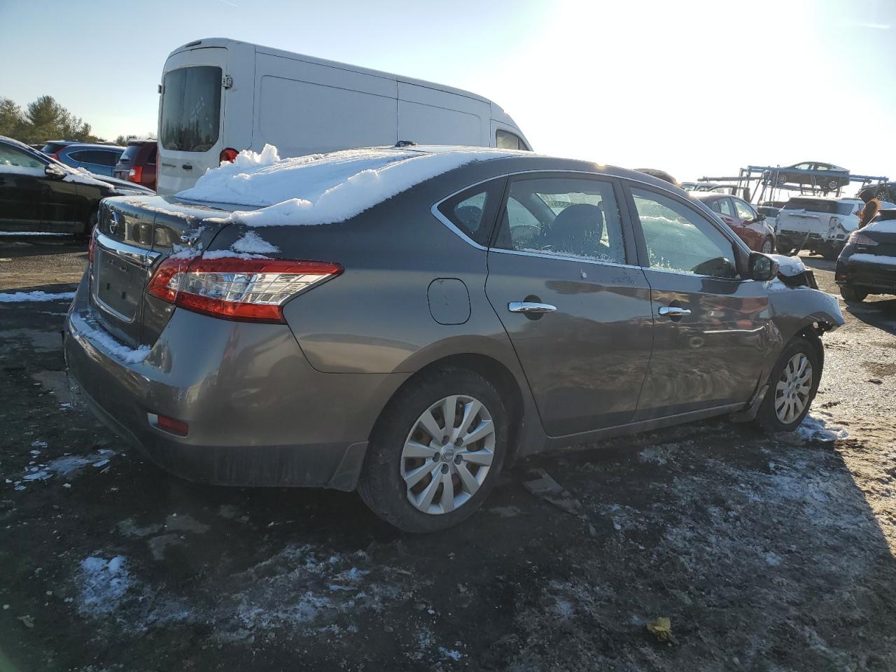 2015 Nissan Sentra VIN 3N1AB7AP2FL694546 Copart auction photo, front end / side damage thumbnail 3