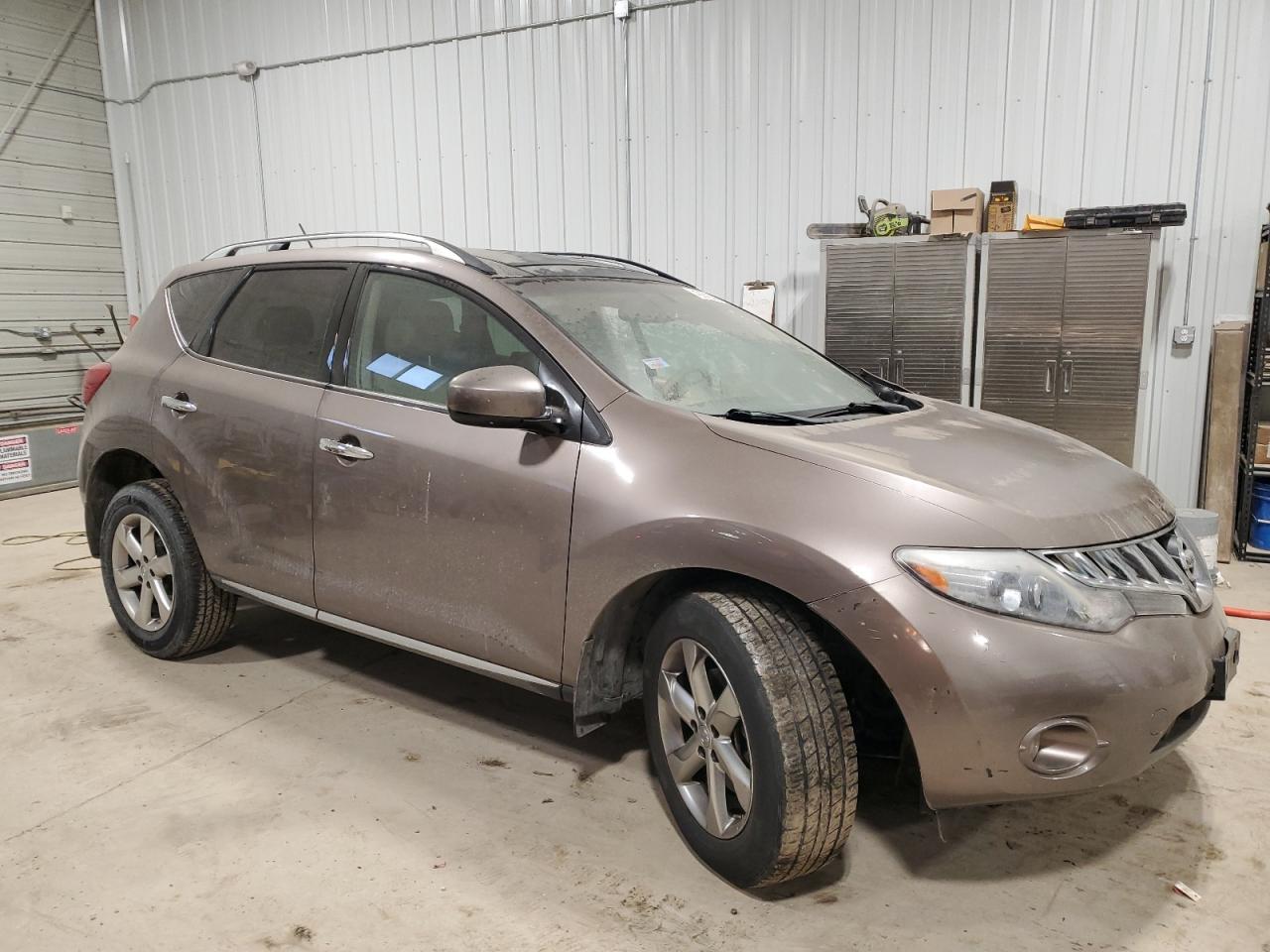 2010 Nissan Murano VIN JN8AZ1MW4AW132812 Copart auction photo, front end / side damage thumbnail 4